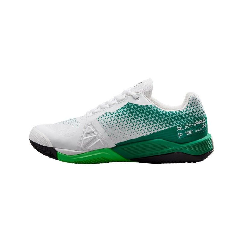 Wilson Rush Pro 4.0 Argilla Bianco Verde | Ofertas de padel