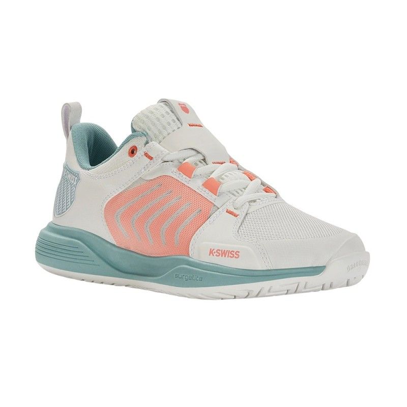 Kswiss Ultrashot Team Blanco Coral Mujer | Ofertas de pádel