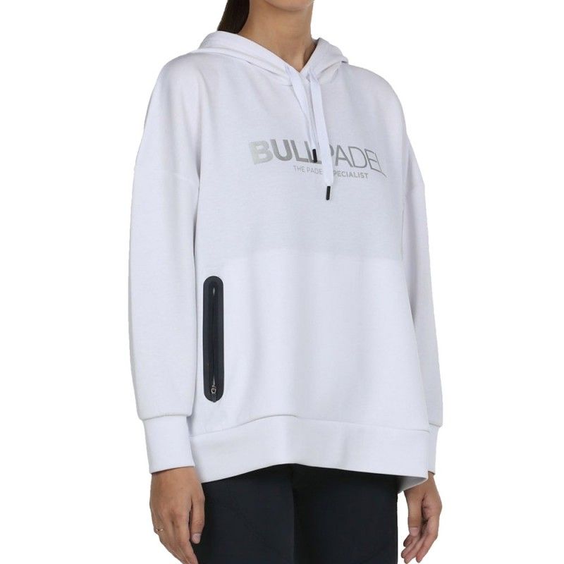 Sweatshirt Bullpadel Ubate White Woman |Padel offers