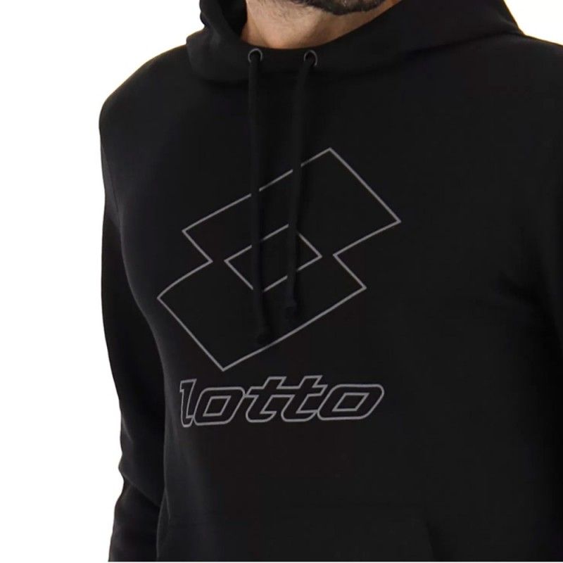 Sweatshirt Lotto Smart Iv Hd 1 Preto | Ofertas de padel