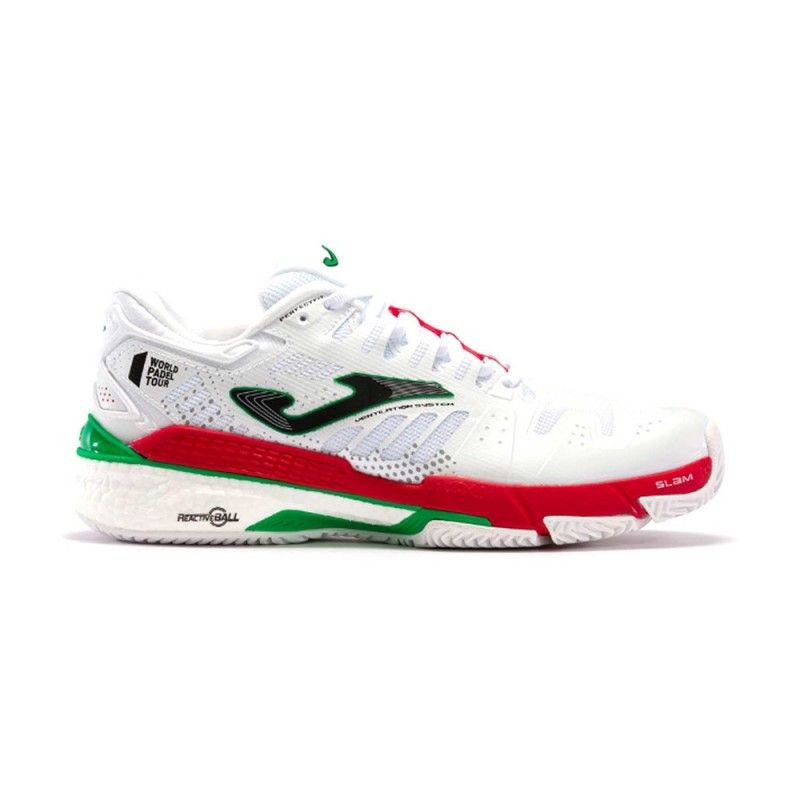 Joma T.Slam Homem 2202 Branco Vermelho | Ofertas de padel