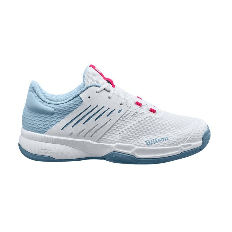 Wilson Kaos Devo 2.0 Mulher Branco Azul | Ofertas de padel