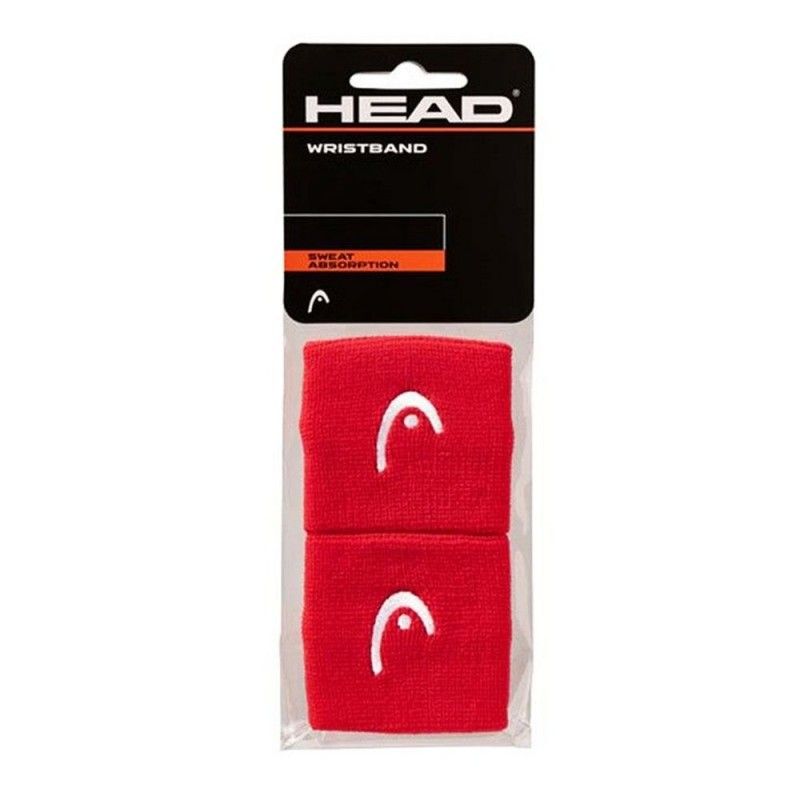 Braccialetti Head 2.5" Rosso | Ofertas de padel