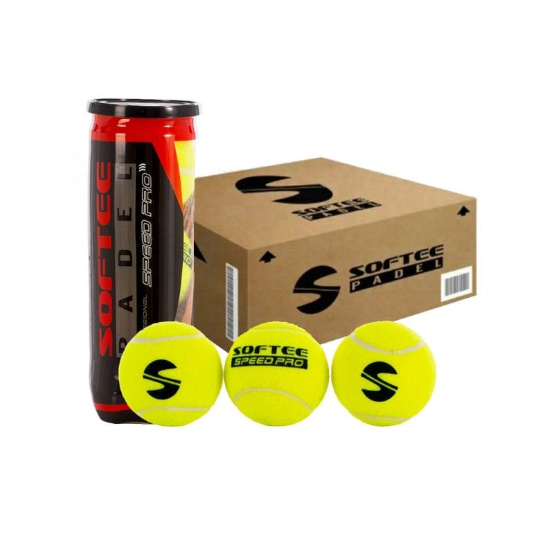 Box of 24 3-ball cans Softee Speed Pro |Padel offers