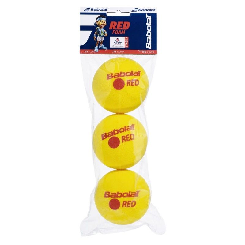 3 Ball Canister Babolat Red Foam Junior |Padel offers