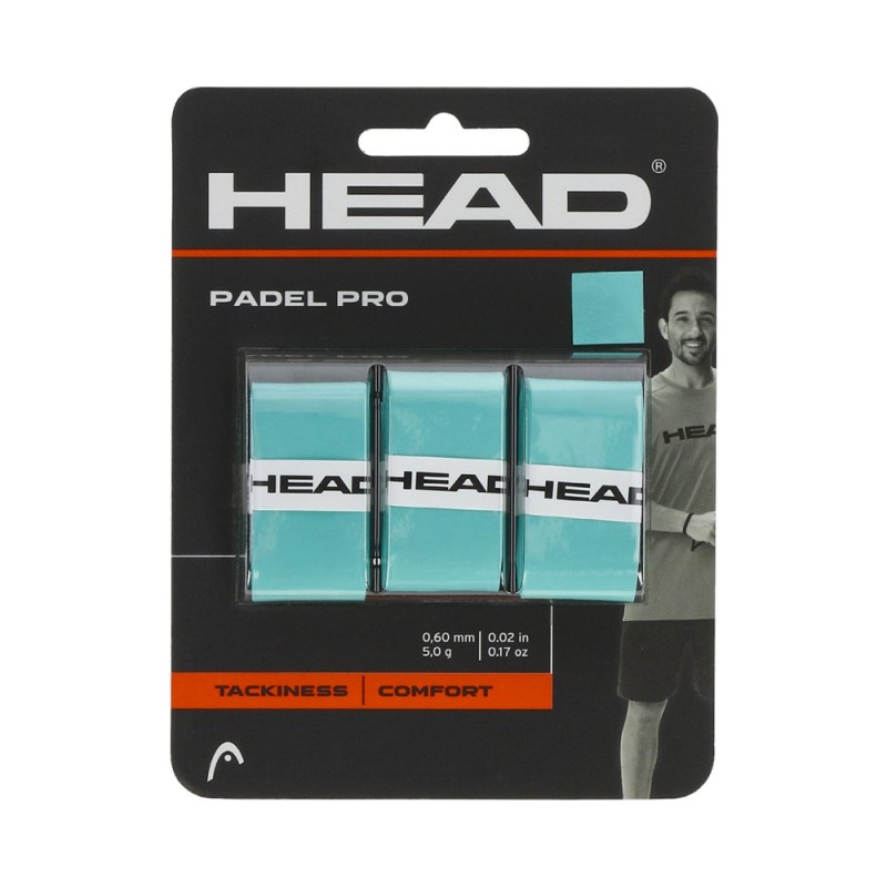 Head 3 Confezioni Overgrip Padel Pro Menta | Ofertas de padel