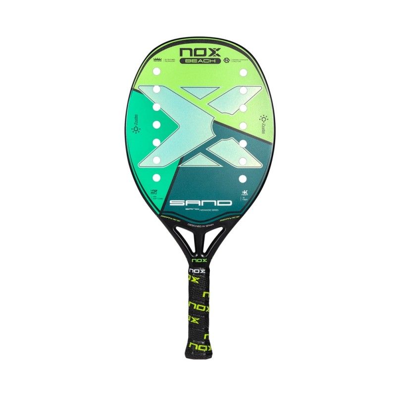 Pagaia da beach tennis Nox Verde sabbia avanzato Pbeadvsa122 | Ofertas de padel