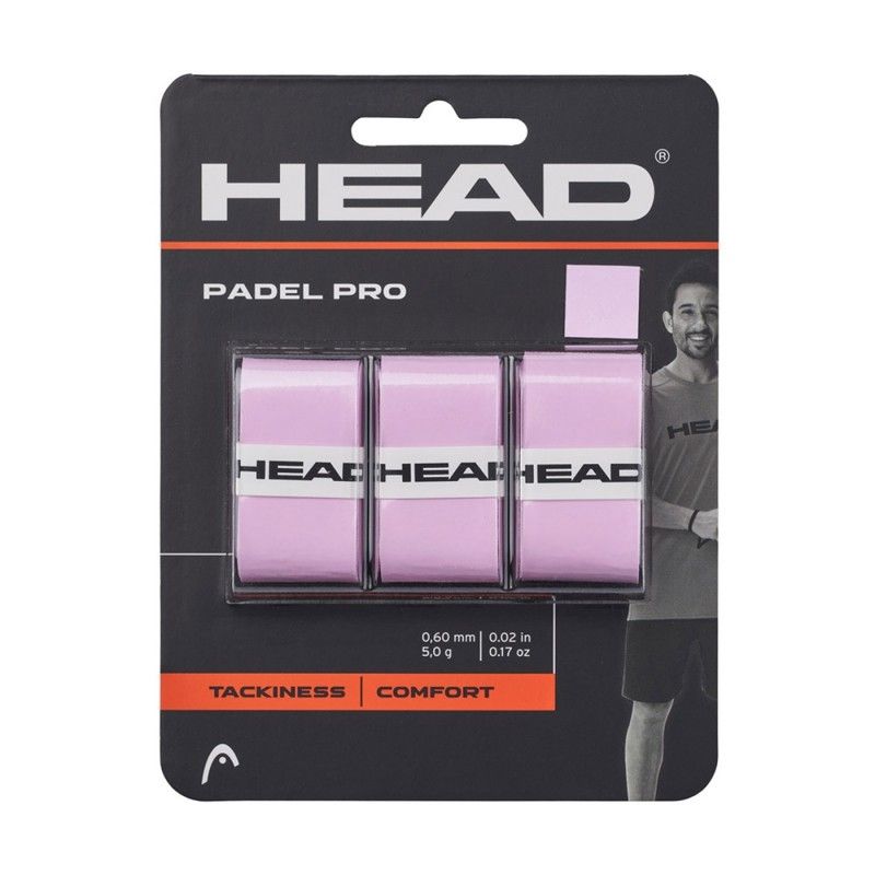 3 Unidades Overgrip Head Padel Pro Rosa | Ofertas de padel