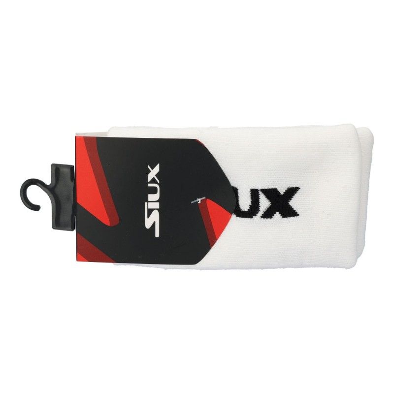 Polsino Siux Cotone jacquard lungo bianco | Ofertas de padel