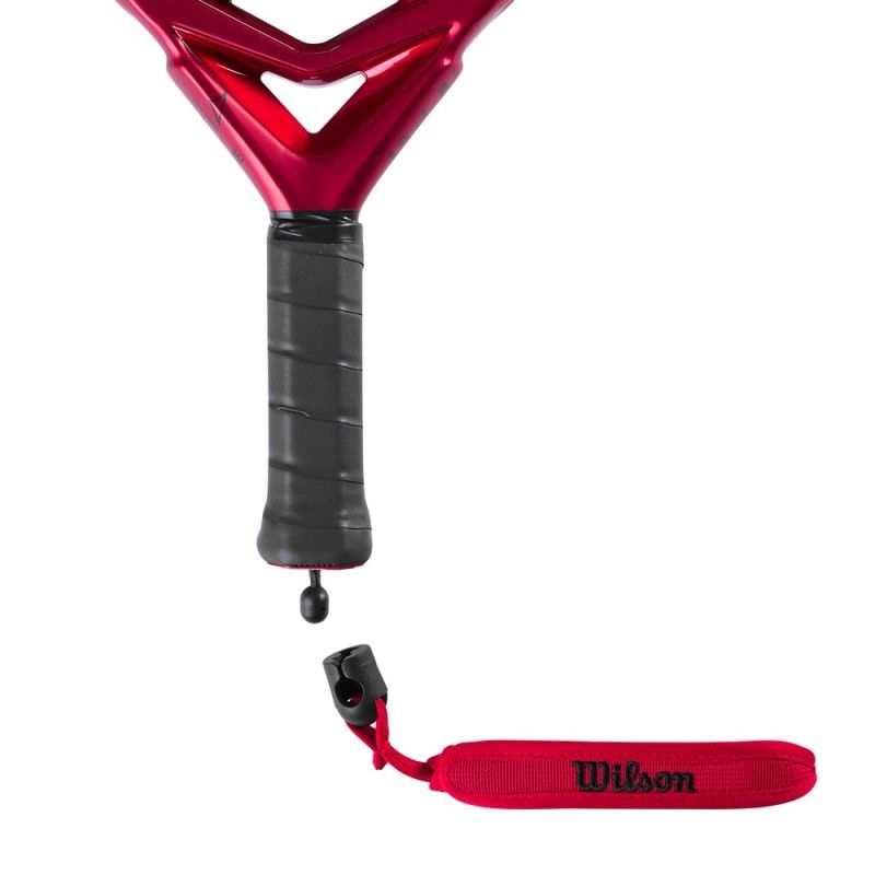 Lanyard Wilson Braçadeira de pulso Comfort Cuff vermelha | Ofertas de padel