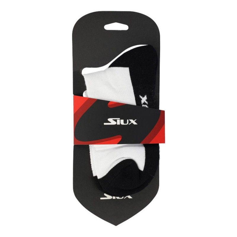 Meias Siux Meias Crow Branco Preto | Ofertas de padel