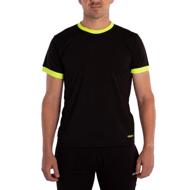 Camiseta Vibor-A Lethal Amarillo Fluor Negro | Ofertas de pádel