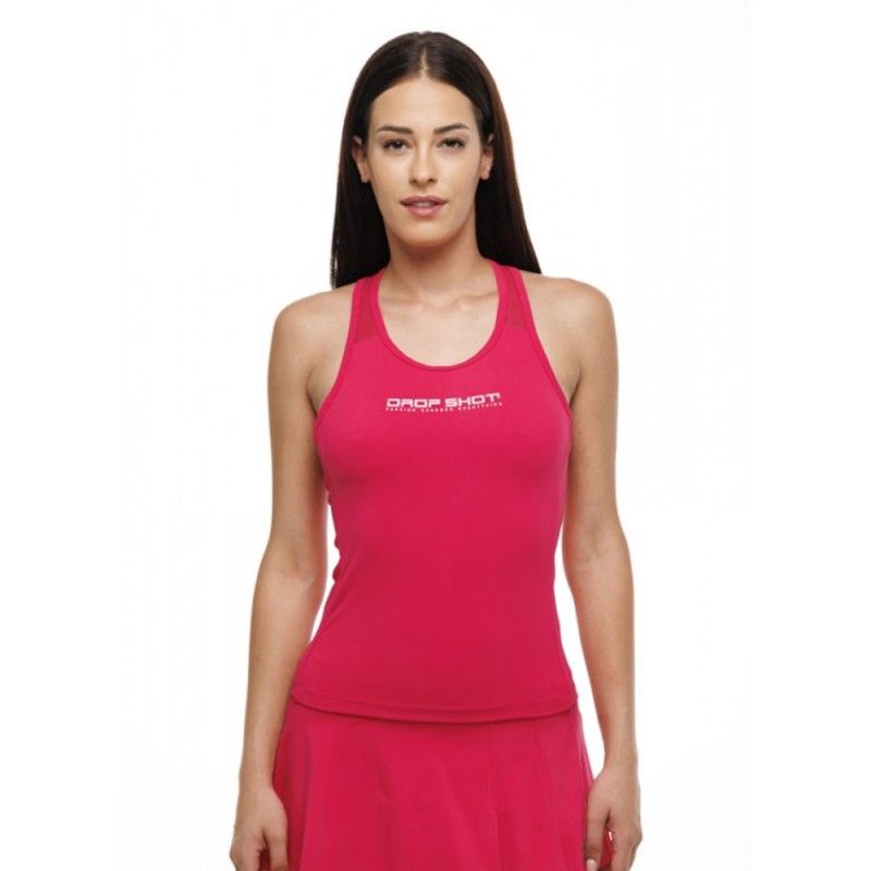 T-shirt Drop Shot Fayna Fúcsia Mulher | Ofertas de padel