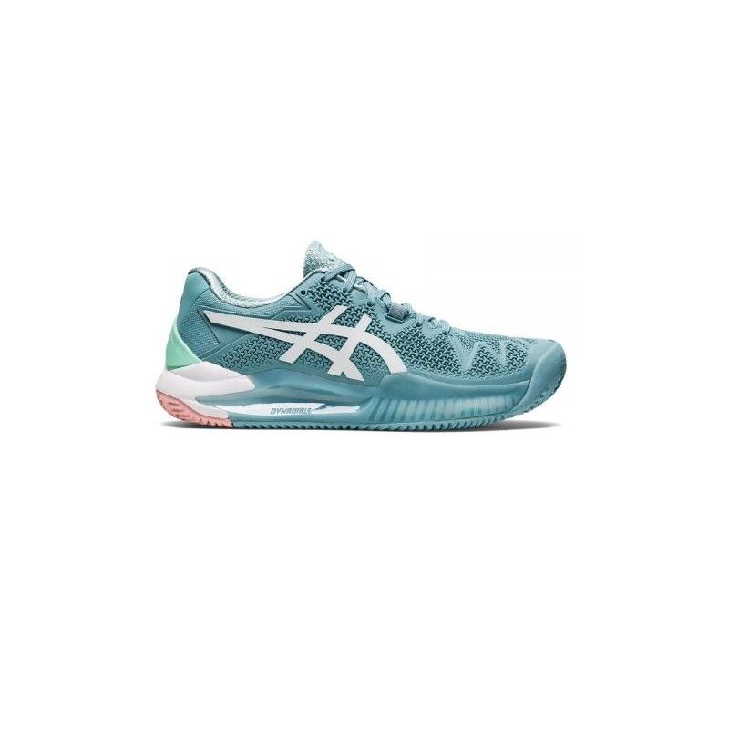 Asics Gel-Resolution 8 Argilla Blu Bianco Donna | Ofertas de padel